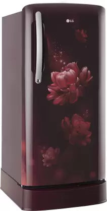 LG 201 L Direct Cool Single Door 4 Star Refrigerator with Base Drawer with Smart Inverter Compressor, Smart Connect, Fast Ice Making (Scarlet Charm, GL-D211HSCY) LG 201 L Direct Cool Single Door 4 Star Refrigerator with Base Drawer with Smart Inverter Compressor, Smart Connect, Fast Ice Making (Scarlet Charm, GL-D211HSCY)